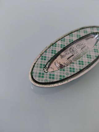 Emblema Ford Oval Negro y Cromado