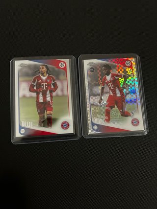 Lote 2 Cartas Topps Chrome Bayern Múnich