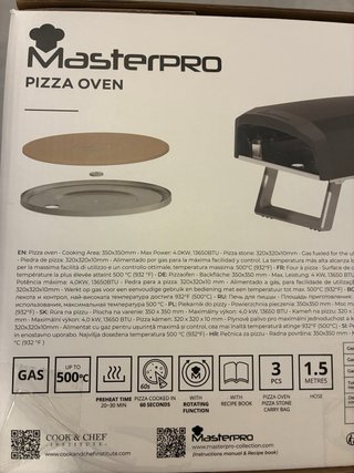 Horno Pizza MasterPRO