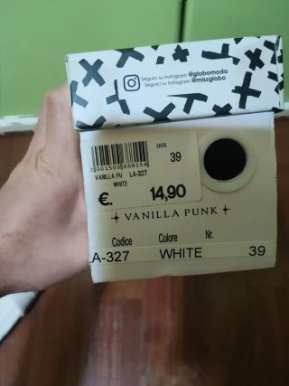 Ciabatte bianche con catena oro Vanilla Punk