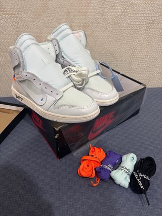 Nike Air Jordan 1 Off-White Beige/Bianco