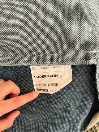 Fodere per divano Soderhamn 1 posto finnsta turchese