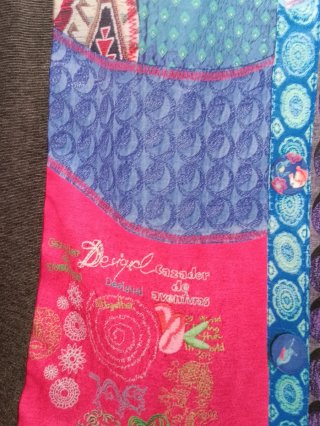 Vestido Desigual corto multicolor talla S