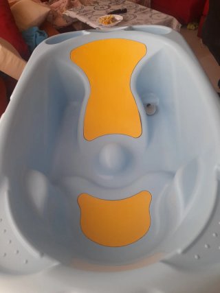 Bañera para bebé con cambiador