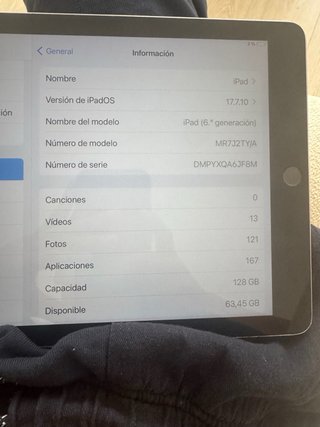 iPad 6ª Gen Plata