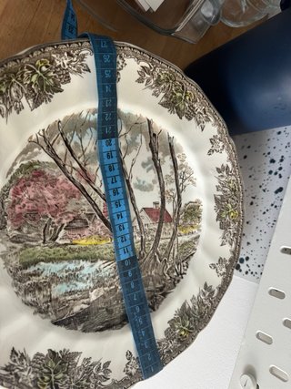 Plato antiguo porcelana decorado