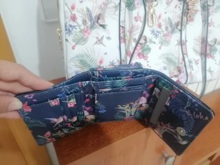 Cartera nueva Parfois estampado tropical.
