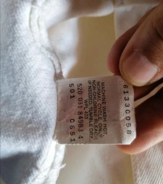 Pantalón Levi's 501 Vintage Blanco
