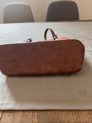 Bolso Clarks marrón y beige