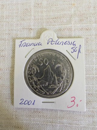50 Francos Polinesia Francesa 2001