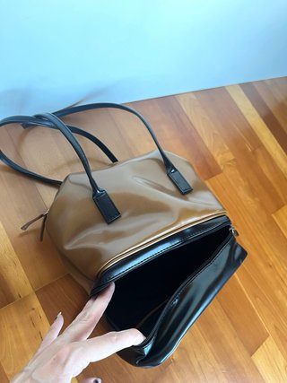 Bolso marrón/negro vintage y2k