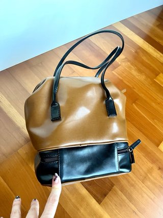 Bolso marrón/negro vintage y2k