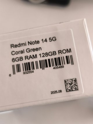 Xiaomi Redmi Note 14 5G 128GB Verde