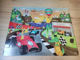 Puzzle Carreras 36 piezas Eurekakids