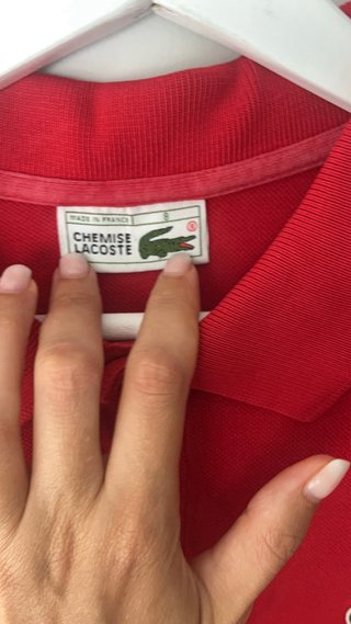 Polo Lacoste Rojo Talla XXL