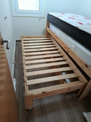 Cama nido con cajones 207x100 marca lufe