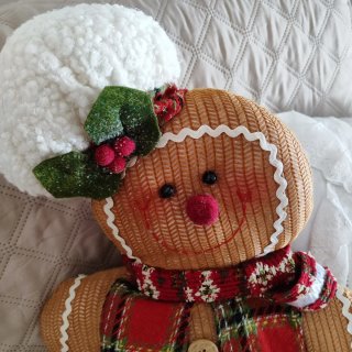 Pupazzo Cuscino Gingerbread Natale
