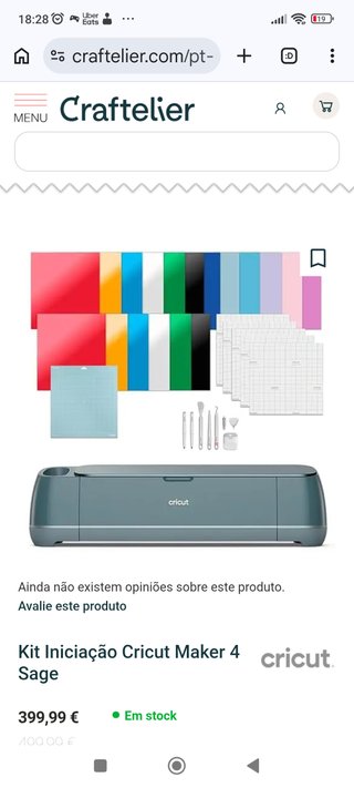 Kit Iniciação Cricut Maker 4 Sage