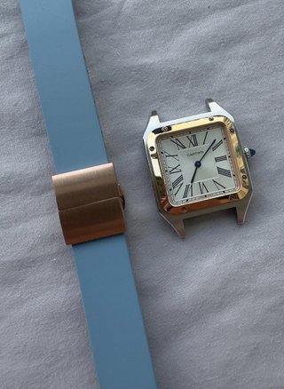 Reloj Cartier Santos Dumont Oro y acero