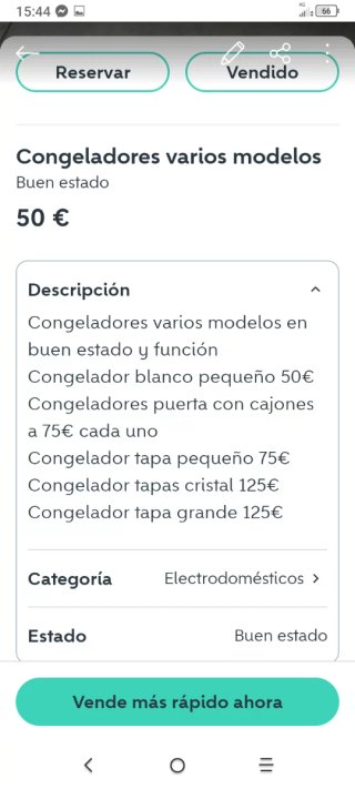 Congeladores varios modelos