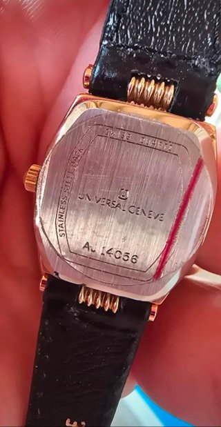 Orologio Universal Geneve donna oro nero