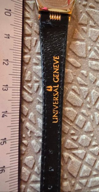 Orologio Universal Geneve donna oro nero