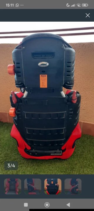 Elevador coche Jane Indy respaldo rojo