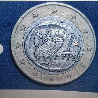 1 Euro Grecia 2002 Búho