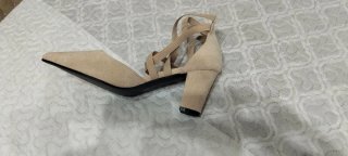 Zapato salón ante tacón 6 cm