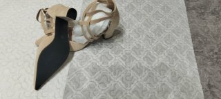 Zapato salón ante tacón 6 cm