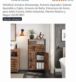 Mueble auxiliar VASAGLE industrial