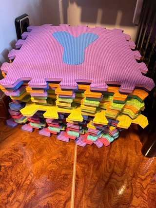 Fichas suelo niños puzzle Y