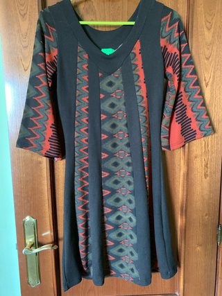 Vestido hippie estampado étnico