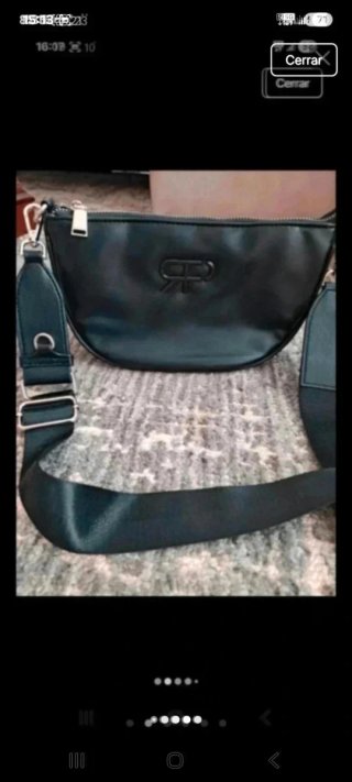 Bolso negro media luna