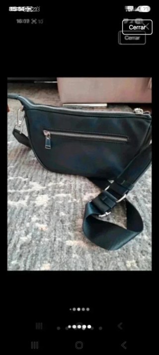 Bolso negro media luna