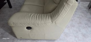 2 Sofás de Piel Beige