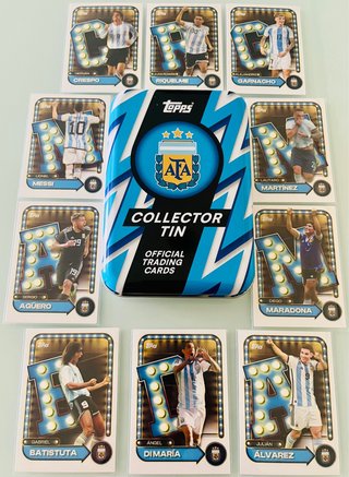 Caja Vacía Topps Argentina + Cartas Futbol