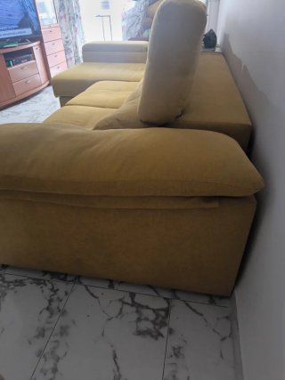 Sofá Chaise Longue 2.95m Amarillo