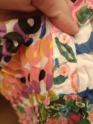 Top Desigual Talla M Patchwork Floral y Geométrico