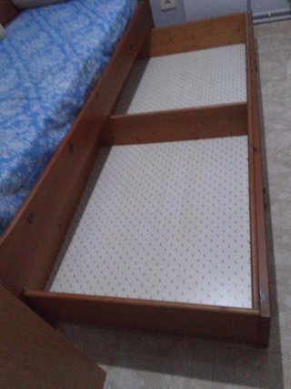 Sofá cama madera y tela estilo LOUIS PHILIPPE