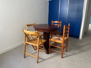 Mesa extensible madera caoba