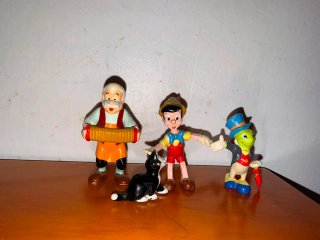 Lote 3 Figuras PVC Pinocho Disney Vintage