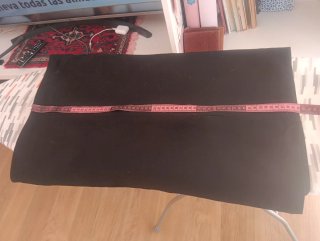 Falda tubo negra talla M