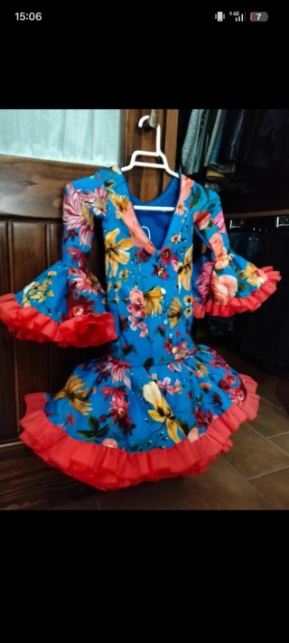 Vestido Flamenco Niña Flores