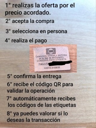 Etiqueta Monopoly McDonald's 500 monis.