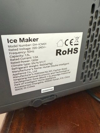 Máquina de hielo