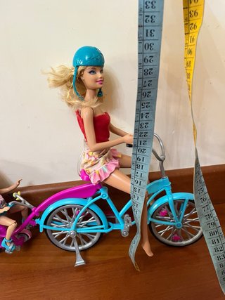 Bicicletta Barbie Sisters con trasportino