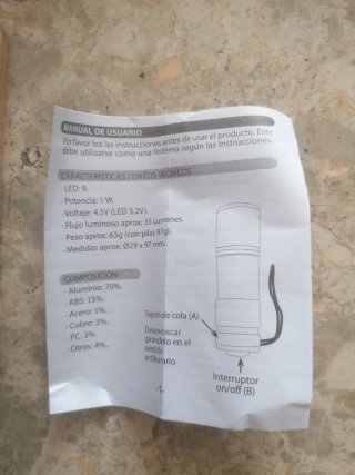 Linterna LED Yuma S.A.