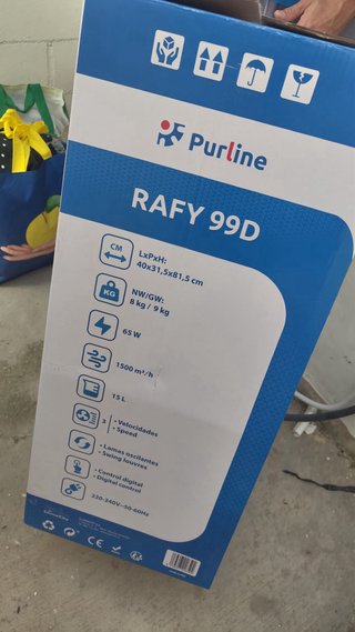 Purline RAFY 99D Climatizador Evaporativo