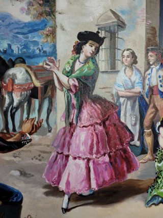 ÓLEO COSTUMBRISTA